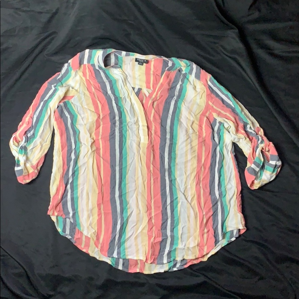 Colorful Striped Blouse